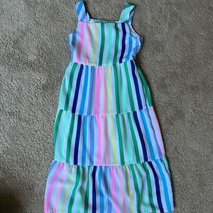 EUC Girls rainbow dress size M 7/8